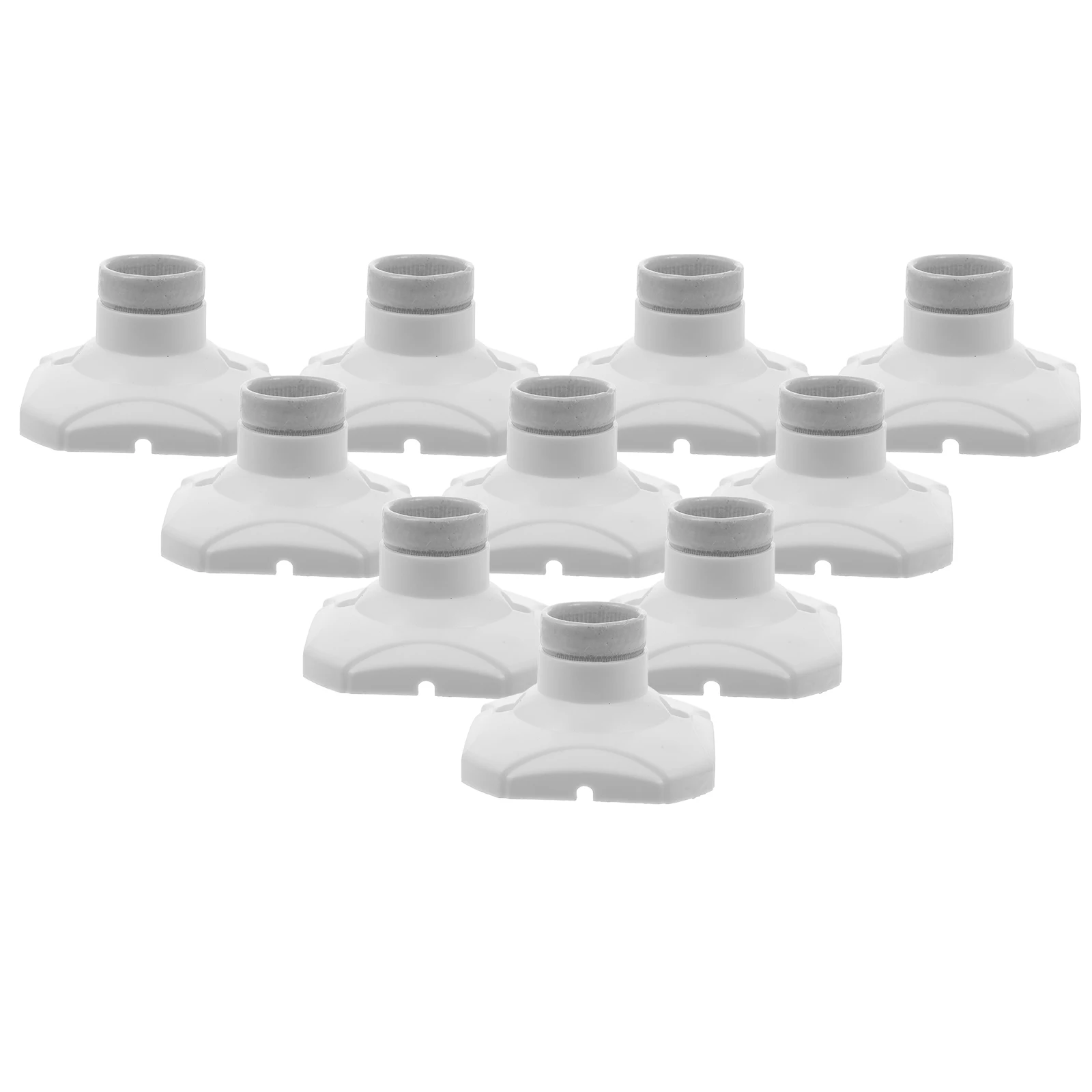 

10Pcs Fireproof Light Bulb Socket E27 Base Lamp Holder Easy Installation Home Office Pendant Light Fittings Lamp Socket
