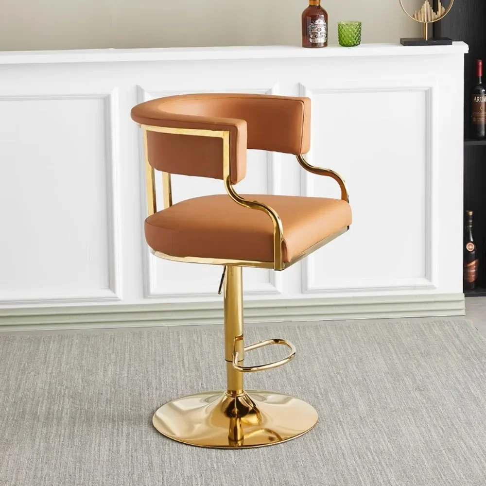 Swivel Bar Stools Adjustable Vanity Minimalist Bedroom High Chairs Mid Century Fashion Tabourets De Bar Home Furniture