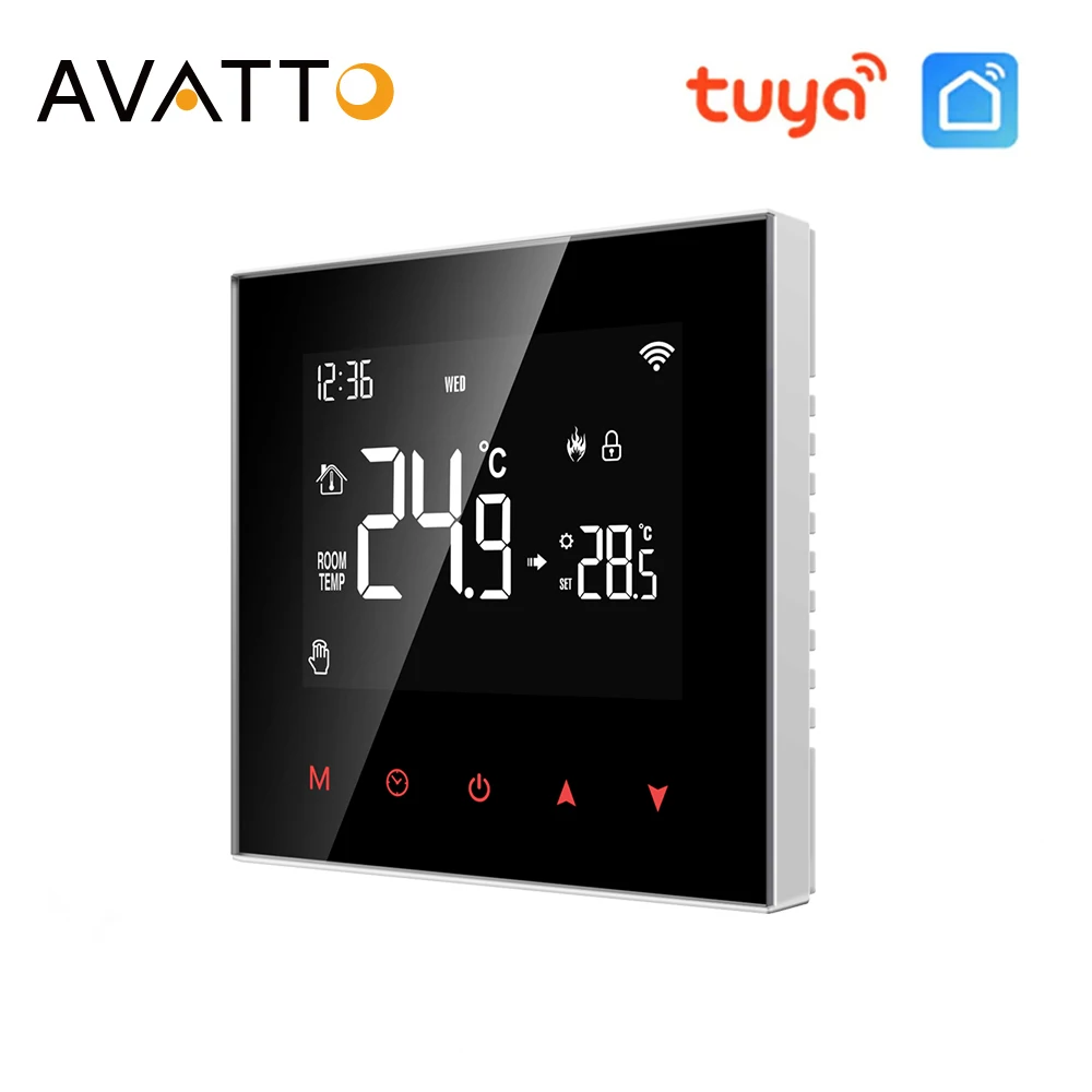 Avatto-スマート家庭用サーモスタット,wifi,zigbee,電気水,ガスタンク,加熱,デジタル温度コントローラー,alexa,Tuyaで動作