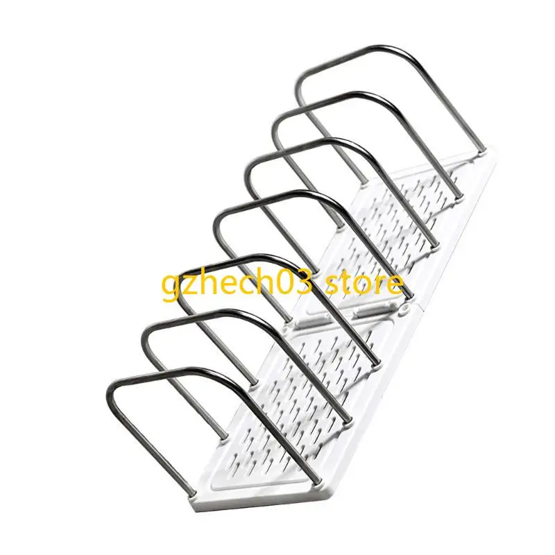 

G2AC Desktop File Sorter Organizers 6 Compartments Metal Wire Bookend 37x145x135mm