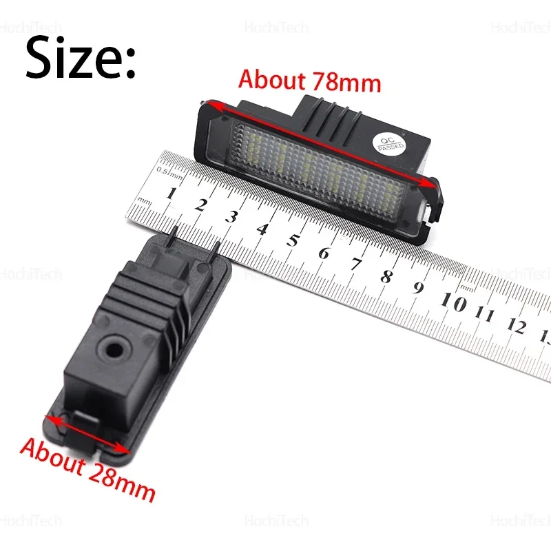 Lampu Tag Pelat Nomor Belakang Canbus Putih LED untuk VW Passat B5 CC Eos Golf MK4 MK5 6 7 MK7 Polo Kursi Luar Biasa Leon Altea Tahan Lama