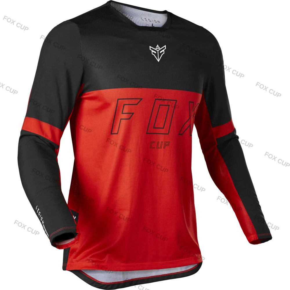 Downhill Jersey para Homens, Mountain Bike, MTB Camisas Offroad, DH Motorcycle Jersey, Motocross Sportwear, Roupas de Bicicleta, Fox Cup, 2022