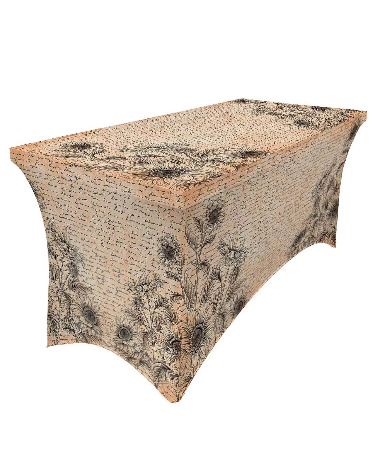 

Цветочная Маргаритка в стиле ретро Минималистичная фотоюбка Свадебный чехол для стола в отеле на день рождения скатерть для стола Декор