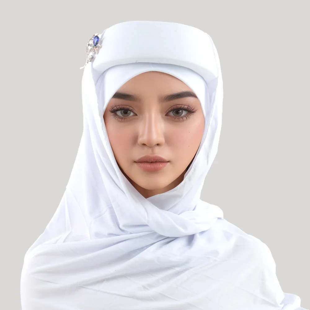 European New Simple Solid Turban Hat, African Wedding Evening Headwrap, Fashion High Crown Sponge Pull-On Cap