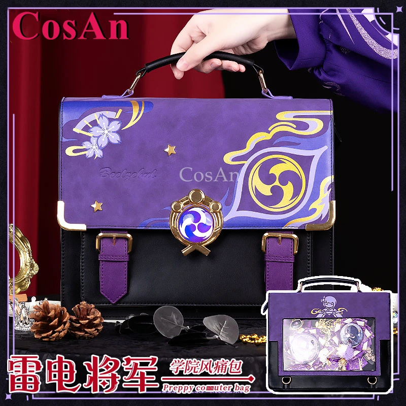 

CosAn Genshin Impact Raiden Shogun Косплей Тема Impression Pack Ежедневный консервативный пригородный рюкзак Сумка-мессенджер Модная Itabag