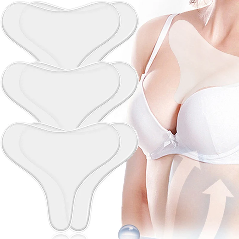 قابلة لإعادة الاستخدام سيليكون المضادة للتجاعيد منصات الصدر شفافة رفع المضادة للتجاعيد ذاتية اللصق الصدر التصحيح الرعاية أدوات العناية بالبشرة بقع