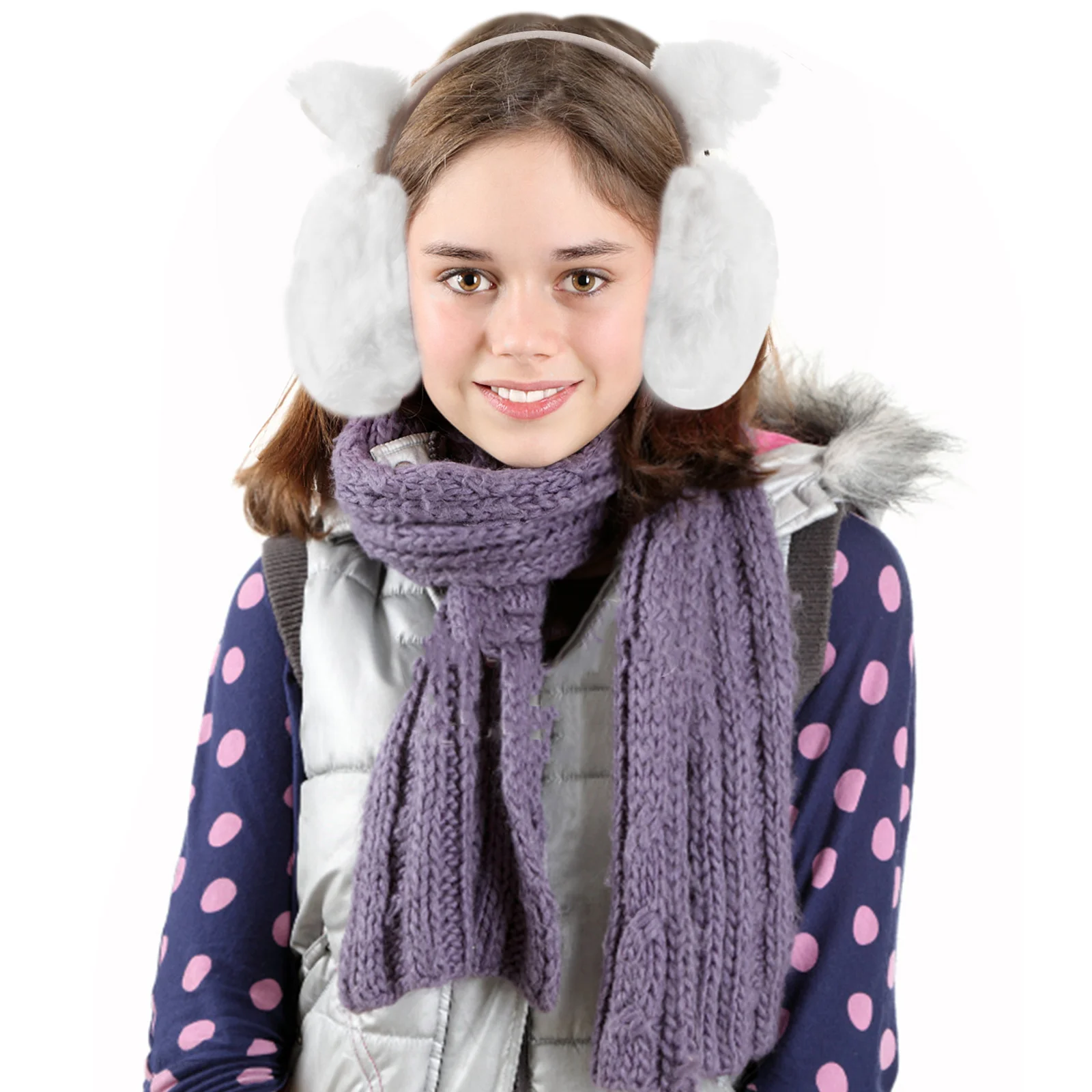 آذان القط غطاء للأذنين عقال دافئ قابل للطي لطيف الشتاء الأذن دفئا خفيفة الوزن المحمولة مريحة ارتداء لطيف غطاء للأذنين عقال #6