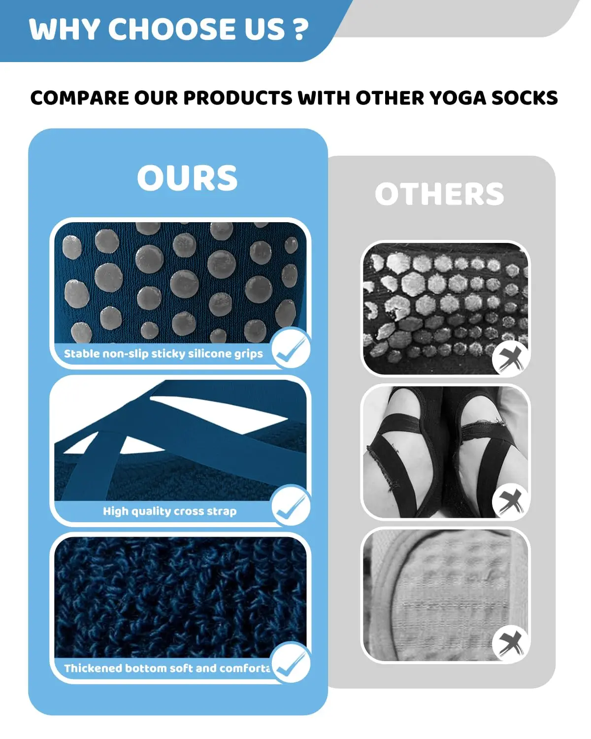Women Professional Pilates Socks Anti-Slip Breathable Backless Yoga Socks Ankle Ladies Ballet Dance Sports Socks for Fitness Gym