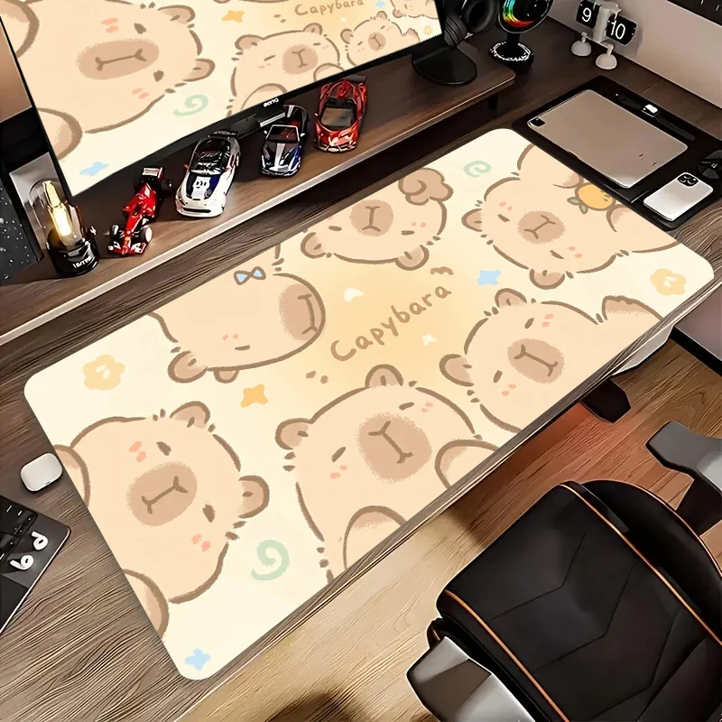 

CUTE Capybara Mousepad INS Large Computer Office Keyboard Table Mat Students Cabinet Gamer Desktop Mouse pad Cup Mats Deskpad