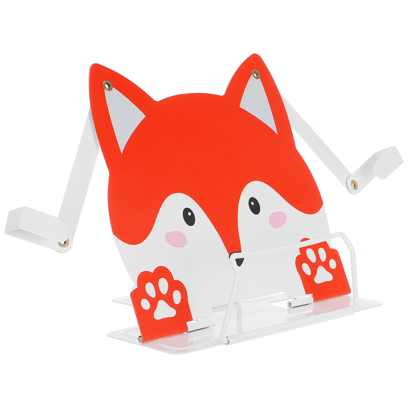 حامل قراءة على شكل ثعلب رف كتب سطح المكتب لحامل الكتب المحمول للاستخدام المنزلي والمدرسة والسفر