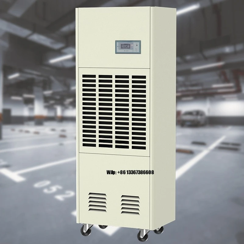 7kg Per Hour Dehumidifier Industrial Air Dryer Machine for Workshop with Intelligent Auto Defrosting Function Easy to Move