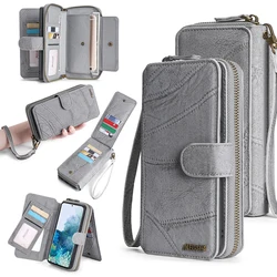 Wallet Pu Leather Phone Cases For Samsung Galaxy S25 S24 S23 S22 S21 S20 FE S10 S9 S8 Plus Ultra S20fe S21fe Case Cover Bag