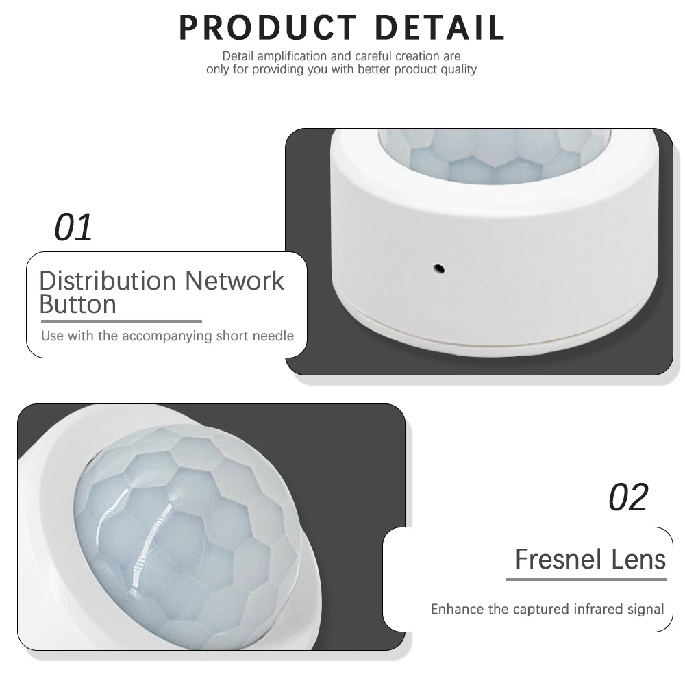 ZigBee Tuya Mini-PIR Motion Sensor Smart Menschlichen Körper Infrarot Detektor Sicherheit Einbrecher Alarm Funktioniert Mit Smart Home