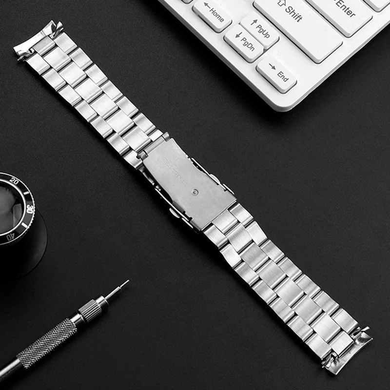 Arc mouth stainless steel bracelet for Casio Edifice metal series EF-527D precision steel watchband with accessories 22mm strap