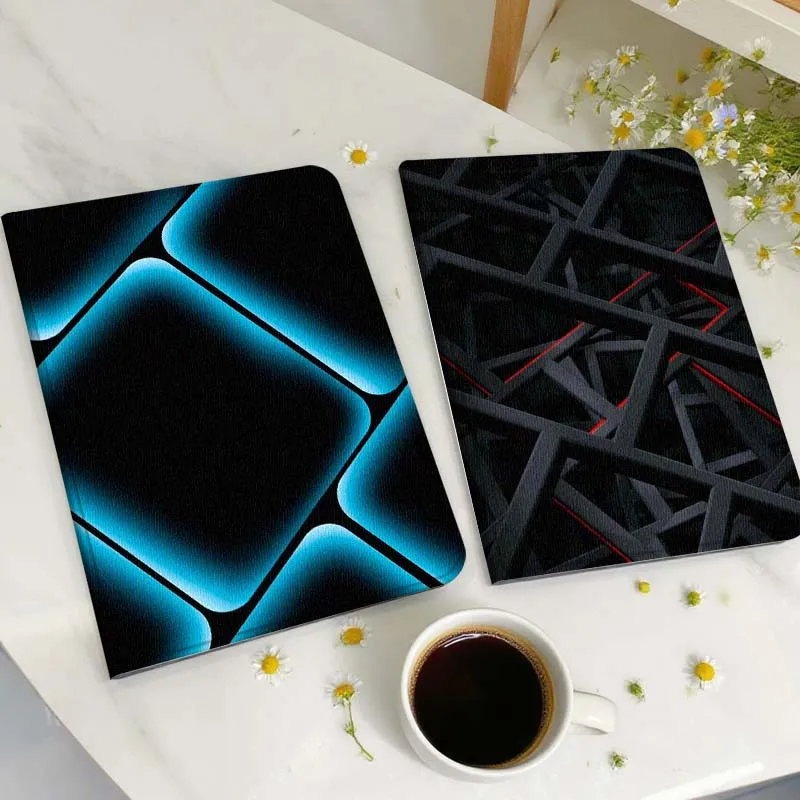 

Blue Square Frame Pattern Gift Tablet Case For Huawei Honor MatePad MediaPad Air 5 6 7 11 V6 V7 V8 V9 X9 X8 T10 T10s C5e T5