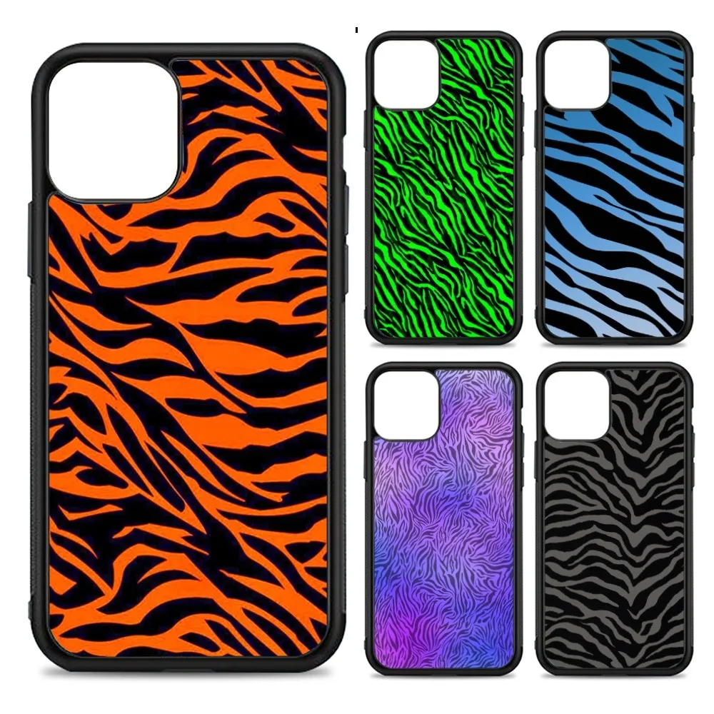 Cartoon Zebra Pattern Phone Case Silicone PC+TPU For For IPhone 11 12 13 14 15 16 Plus Pro Max Cover