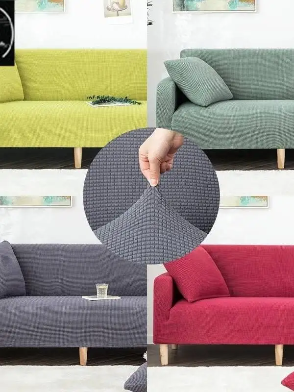 

Universal Sofa Cover Full All Seasons Simple Sle H Version Linen Material Tee Quarter Sve Ci Walk Suitable for Middl...