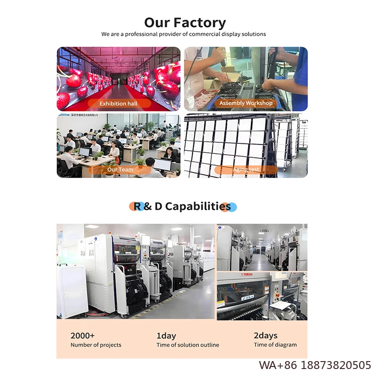 Display LED de alta qualidade P4.81 Tela externa à prova d'água 500 * 500mm Parede de vídeo de palco gigante para aluguel