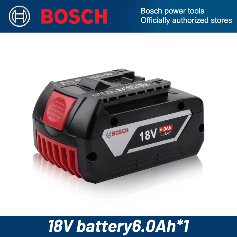 بطاريات ليثيوم أيون aste Bosch 18V 6.0 Ah، نظام 18V احترافي أصلي، أداة لاسلكية BAT609 BAT618 GBA18V80