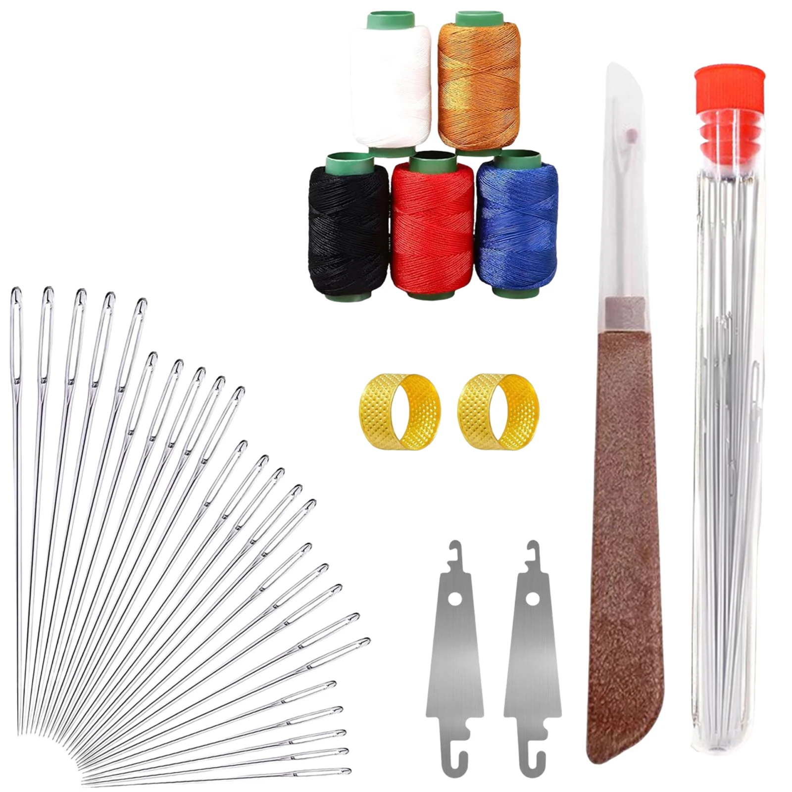 Large Eye Sewing Needles Stainless Steel Needles Set with Diverse Practical Tools Home DIY Jewelry Apparel Craft Sewing Supplies view 2