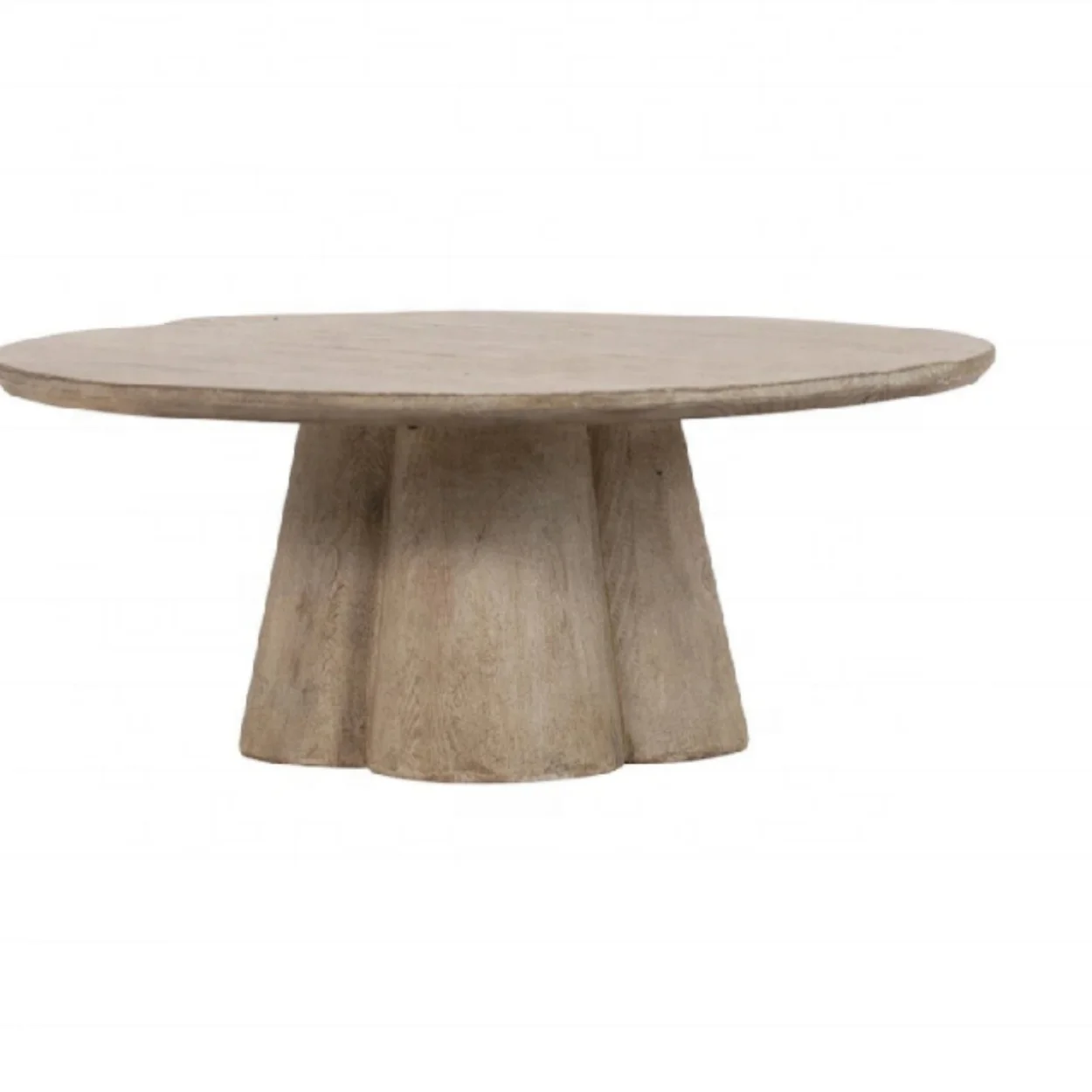 

# Simple Design Low Height Round Wooden Coffee Table for Kitchen