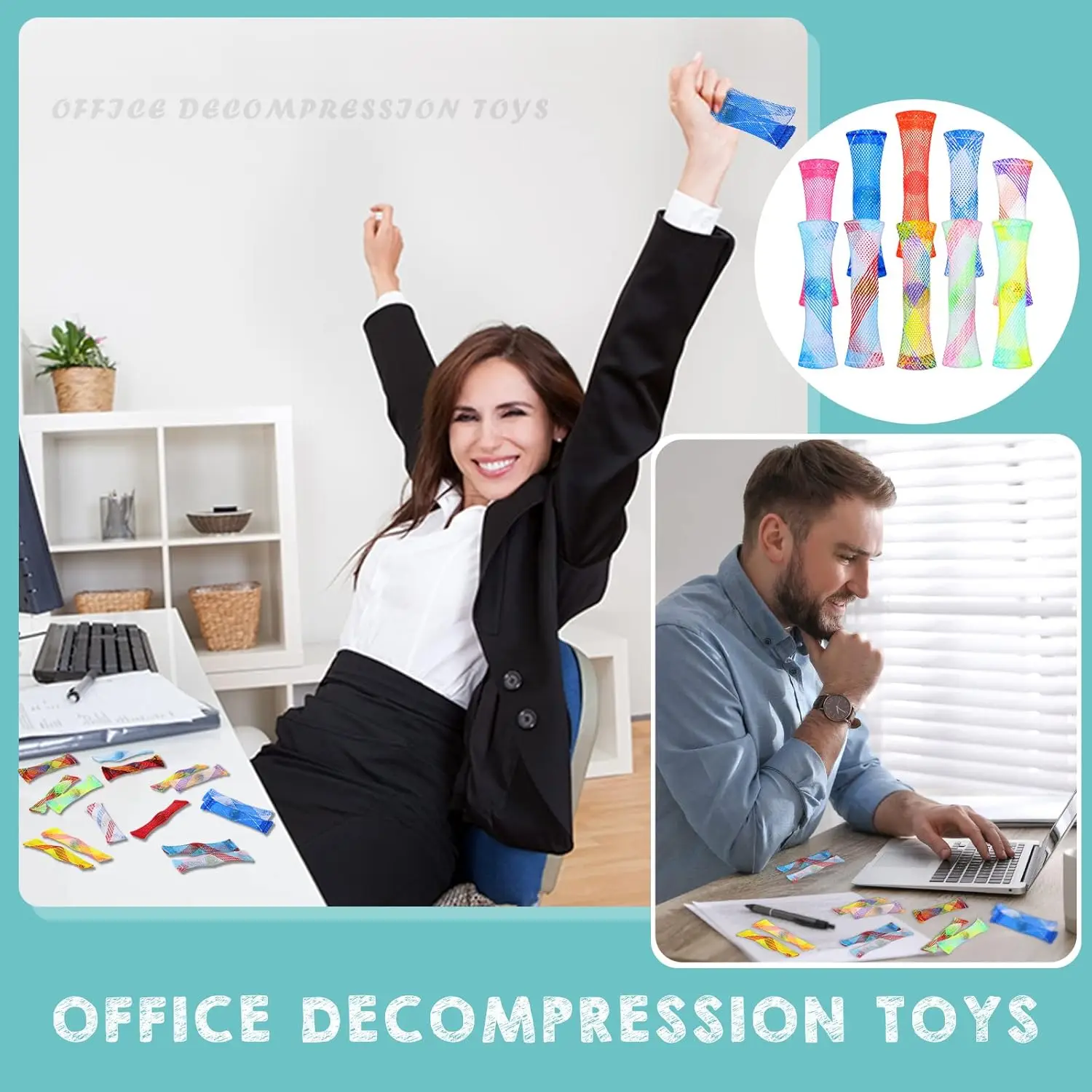 20-200PCS Vinger Fidgets Marmeren Mesh Fidgets Speelgoed Zintuiglijke Stress Verlichten Speelgoed Stille Rustige Fidget Blokken voor Volwassenen Schoolklas