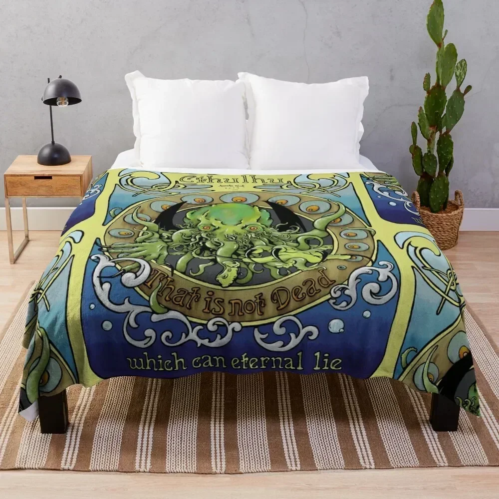 

Cthulhu Nouveau Throw Blanket All Season Soft Lightweight Blanket for Home