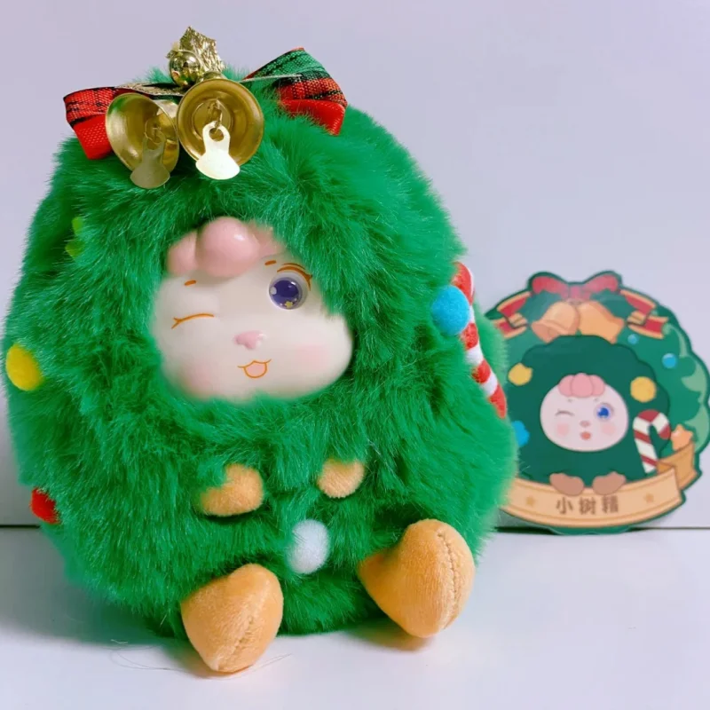 Boneka Aksi Seri Natal Fantasi Bestie Lamb Plush Blind Box, Boneka Kartun Kotak Misteri, Koleksi Model, Hadiah Kejutan, Mainan