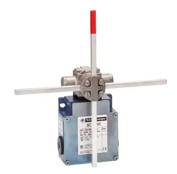 XCKMR54D1 Limit switch, Limit switches XC Standard, XCKMR, stay put crossed rods lever 6 mm, 2x(2 NC), slow