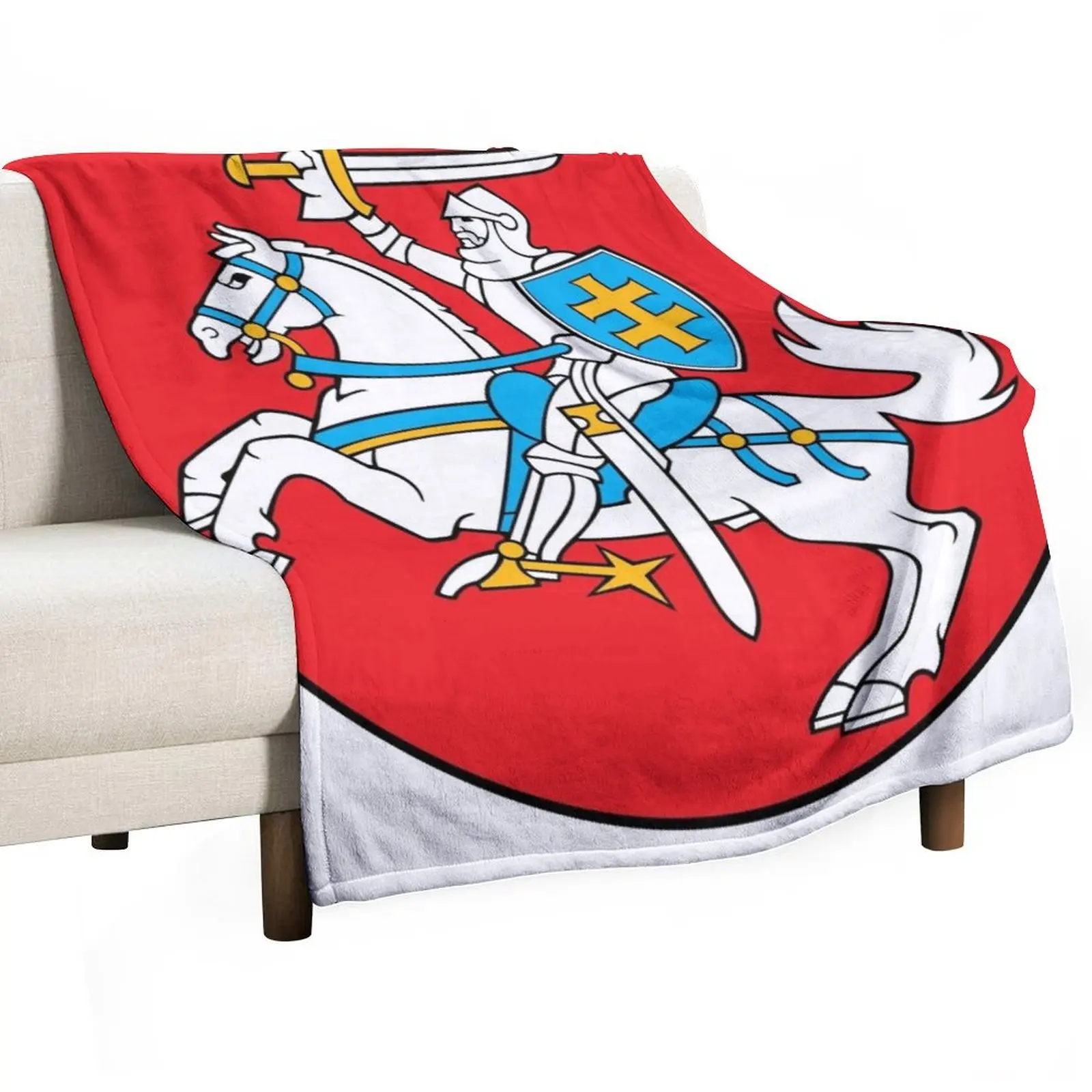 Coat of arms of Lithuania Throw Blanket Luxury Designer funny gift Blankets