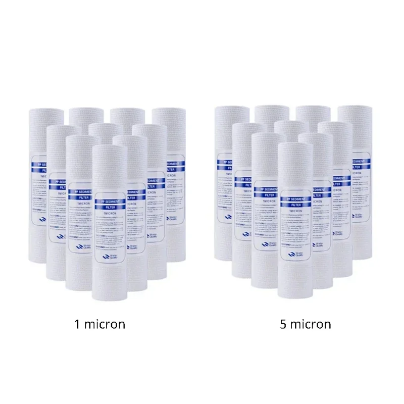 

10 PCS Universal Water Filter PP Cotton Filter Cartridge Sediment Water Filters Polypropylene Material