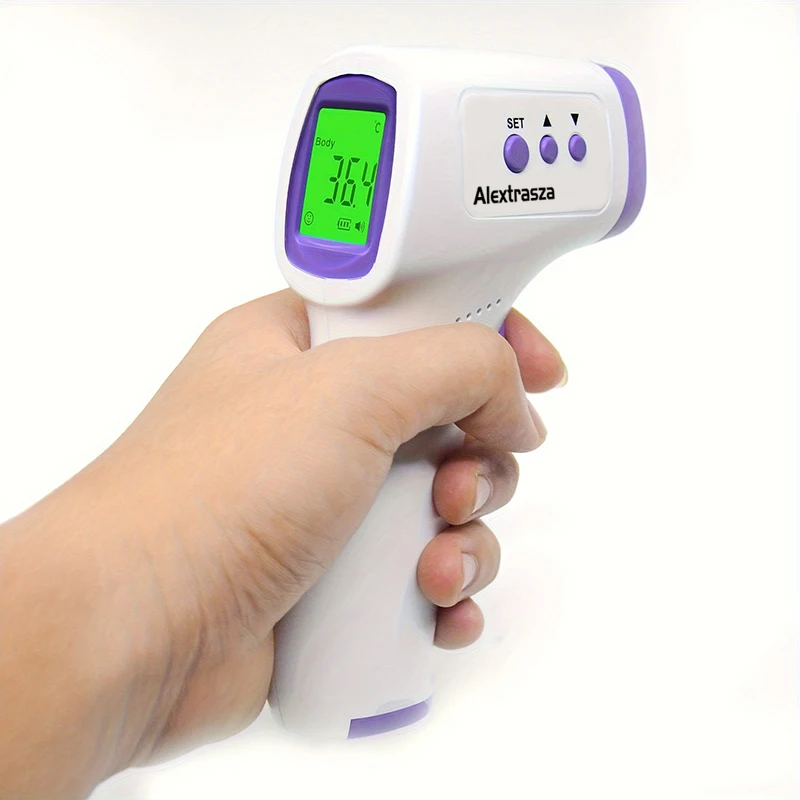 Non-contact Human Body Thermometer, Tri-color Backlit Temperature Detector, Medical IR Fever Temperature Meter for Personal