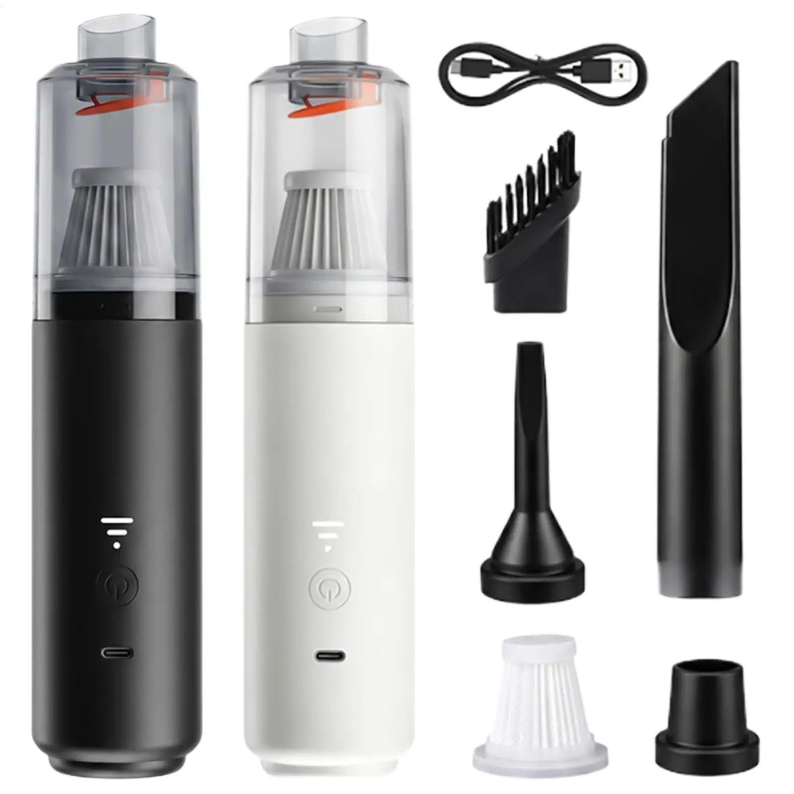 Cordless Car Vacuum Rechargeable Powerful Handheld Dust Blower Car Vacuum Cleaner For Vehicle Interior Detailing Office Desk