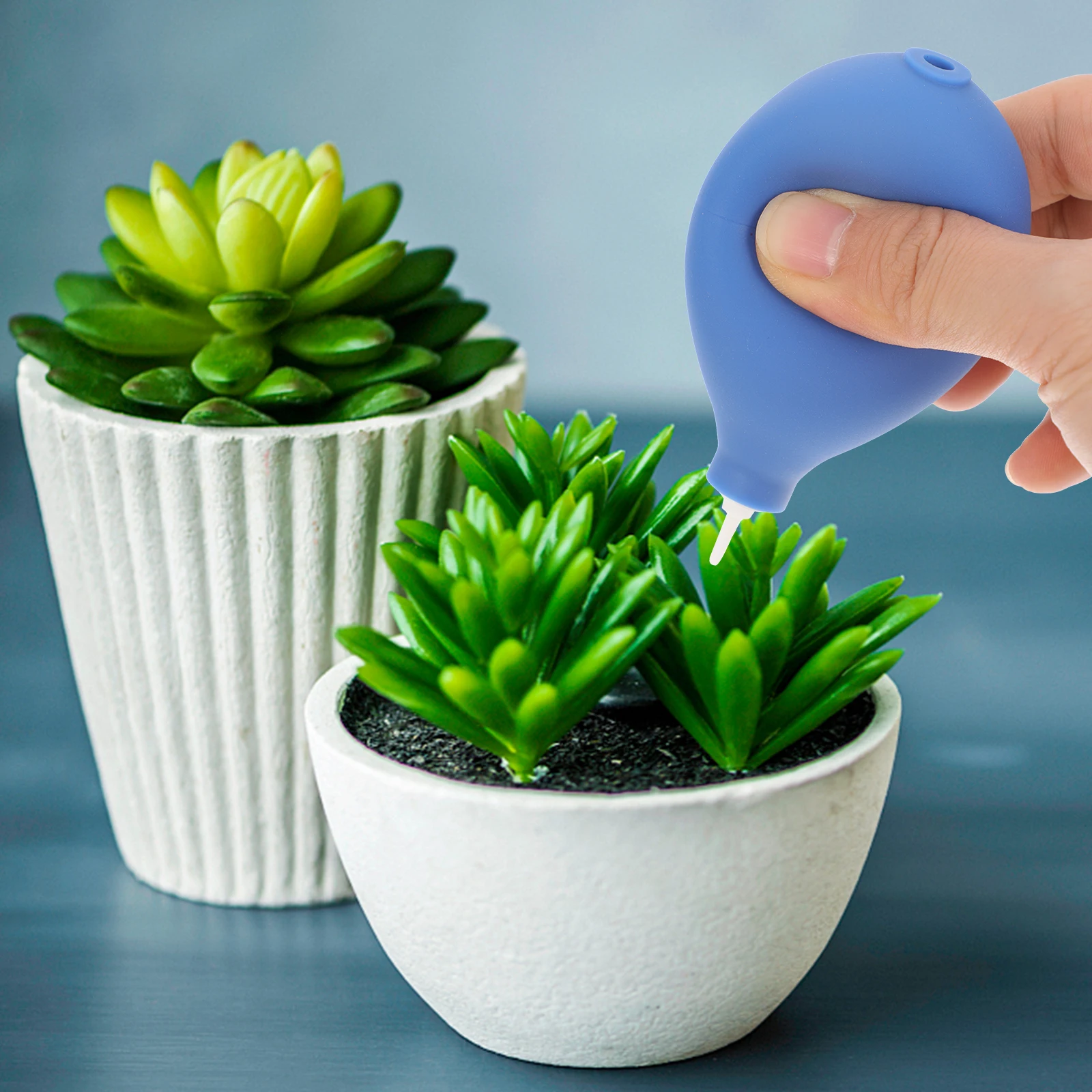 

Dust Removal Blower Mini Squeeze Air Blower Ball Pump Cleaner Blue Compressed Equipment Camera Lens Phone Keyboard
