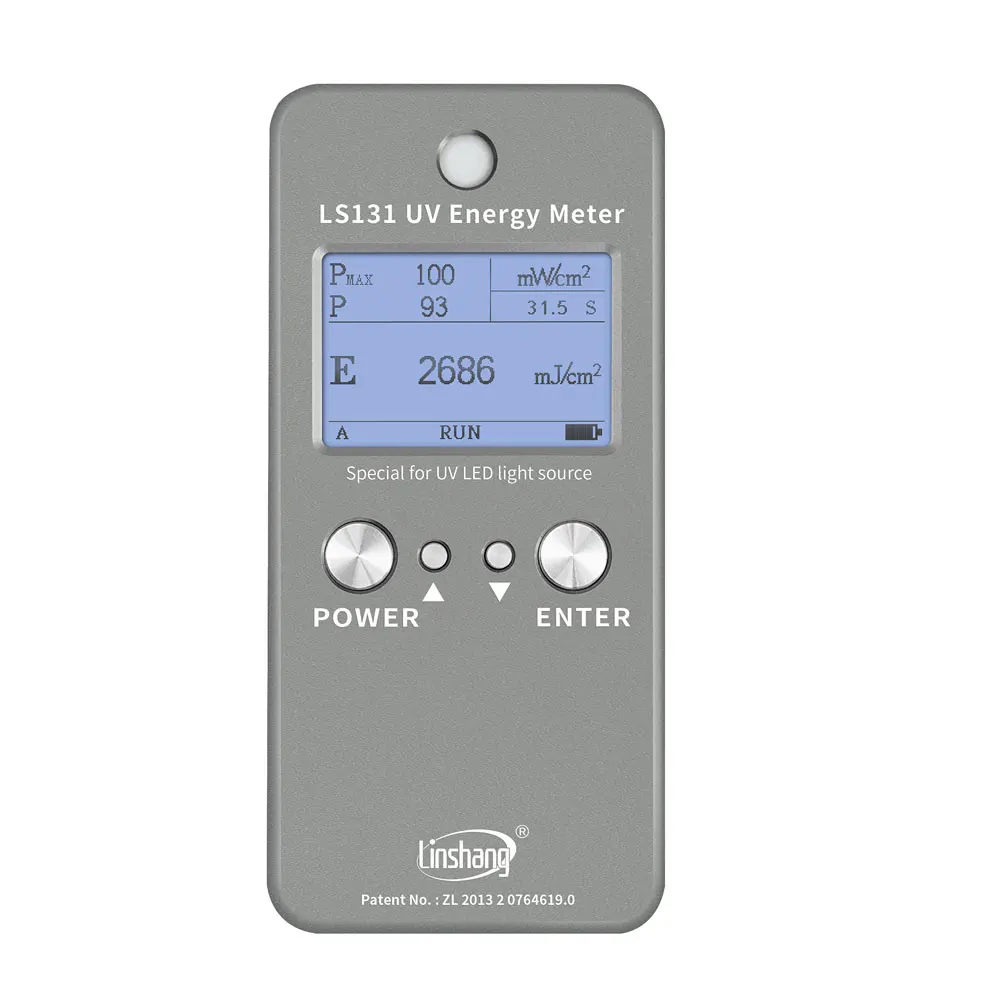 

Linshang LS131 UV Meter Radiometer Integrator for 365nm 385nm 395nm 405nm LED Curing Light Source Radiation Intensity Energy