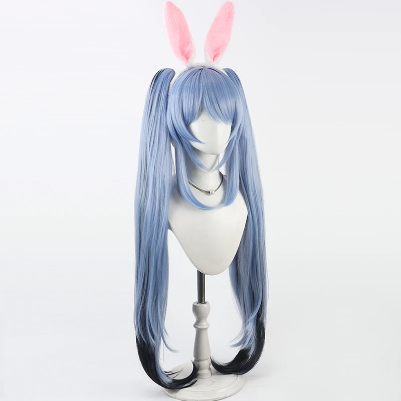Game Virtual YouTube Vtuber Usada Pekora Cosplay Wig Synthetic Heat Resistant Fiber Hair Halloween Carnival Party Props Women
