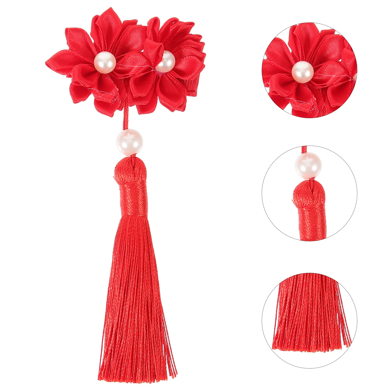 

2 шт., заколки для волос с кисточками и цветами, аксессуары для волос для женщин, подростков, свадьба, день рождения, выпускной, события, цветочные заколки для