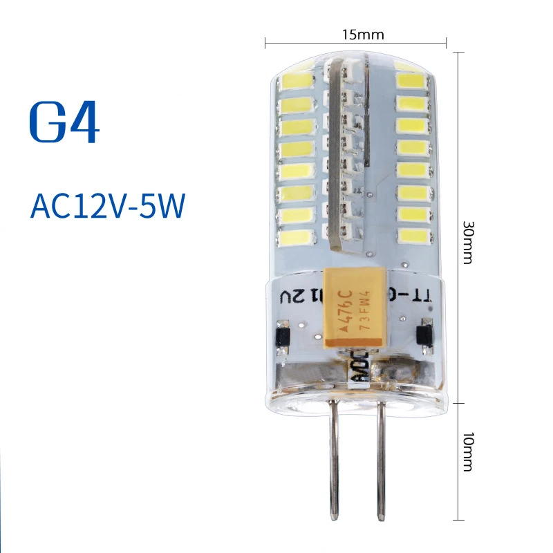 

3 шт., 1,5 Вт, 3 Вт, 4 Вт, G4, лампа для внутреннего освещения, 12 В постоянного тока, лампа для внутреннего освещения, SMD2835, лампа для прожектора, люст...
