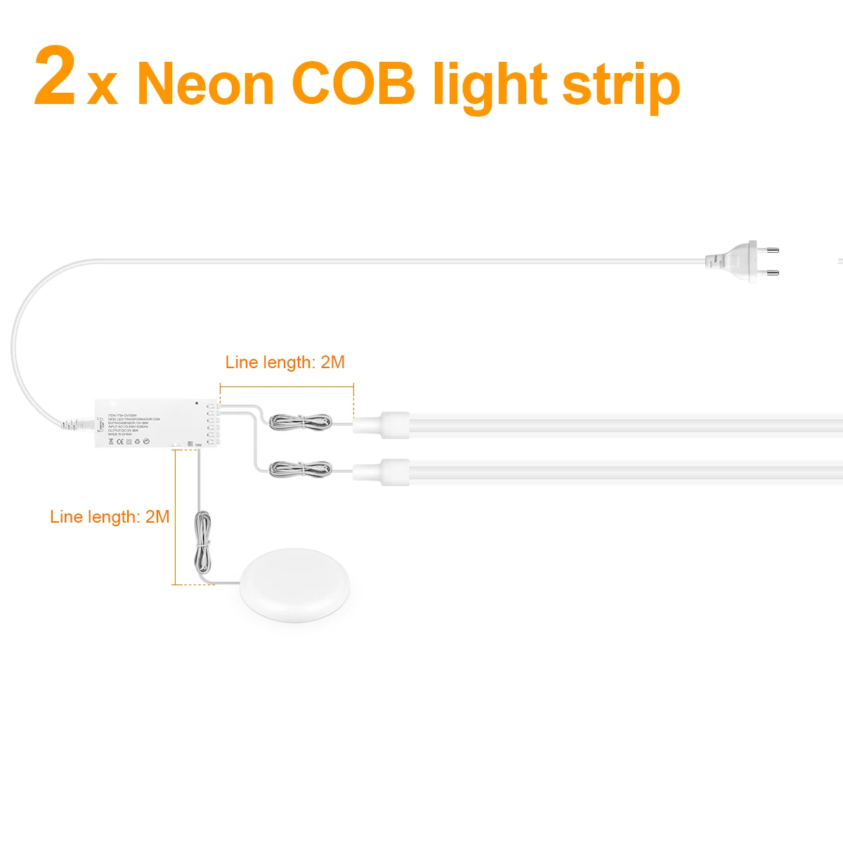 2PCS LED Neon Light
