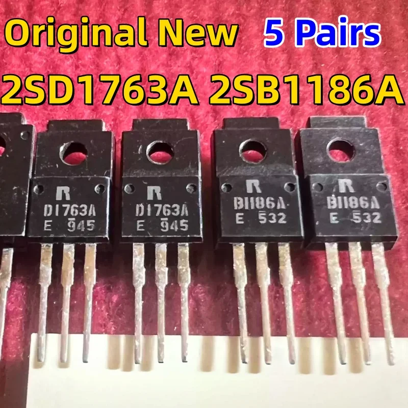 5 Pairs Brand New Original Genuine D1763A B1186A 2SD1763A 2SB1186A