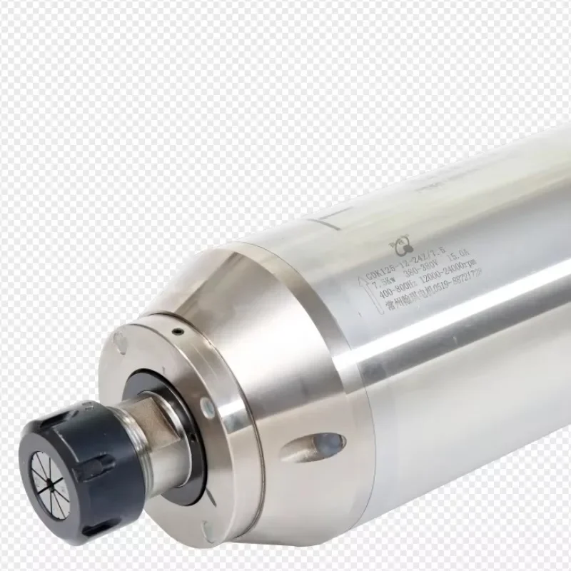 

Шпиндельный двигатель GDK125-24З/7.5 с водяным охлаждением, 24000 об/мин, 800 Гц, 7.5 кВт, ER32, 380В, для гравировки