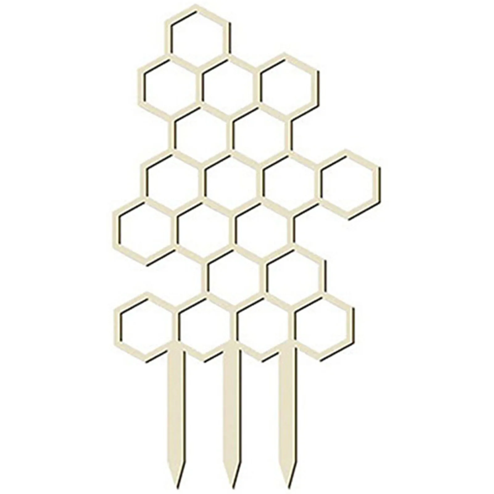 Wooden Honeycomb Plants Trellis For Climbing Frame Vines Supports Promote Plant Growth Adds Garden Decoration Indoor Outdoor Use