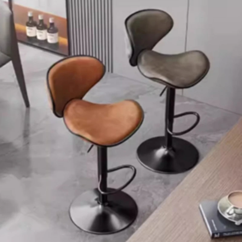 كرسي بار فاخر مقعد مرتفع حديث وبسيط كرسي مسند ظهر منزلي كرسي بار مكتب استقبال أمامي مقعد بارونية ستول