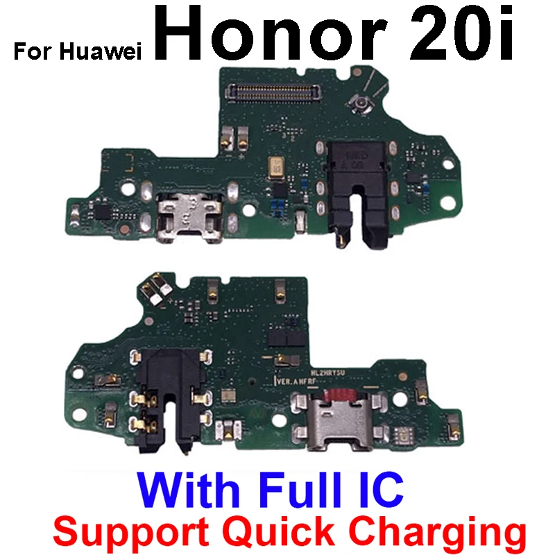 Charger USB Jack Board For Huawei Honor 20 Pro 20 Lite 20S 20i 20E USB Charging Port Dock Usb Connector Board Repair Parts