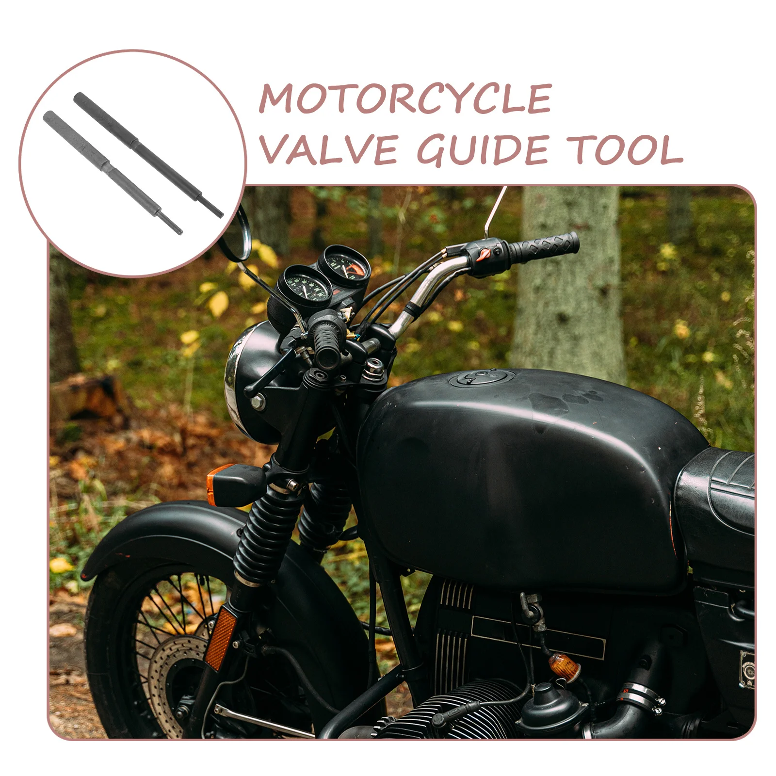 

2Pcs Motorcycle Valve Guide Tool High Strength Steel Valve Guide Removal Installation Engine Tools Engine Tools