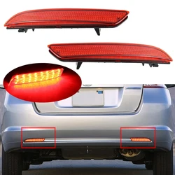 2PCS RED/Smoke Lens LED Rear Bumper Reflector LED Brake Tail Lights FOR Honda CR-Z Insight hybrid 2010-2014,CR-V 2012-2014