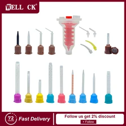50pcs/Bag Disposable Dental Impression Mixing Tips Mixing Tube Silicone Rubber Film Dental Product Dentistry Materials
