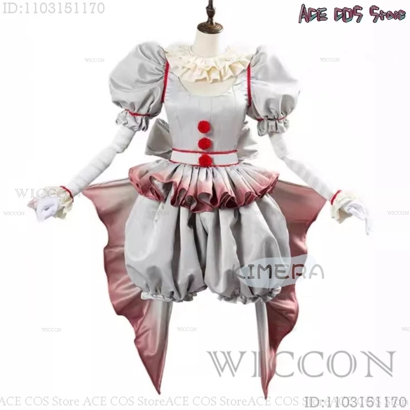 Costume de Cosplay du Film Clown détectée ywise, Ensemble Complet de Lolita d'Horreur d'Halloween pour ixde Carnaval, pour Femme