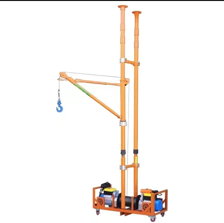 Construction Mini Portable Electric Crane Truck Boom Lifting Mounted Lift Indoor Mobile