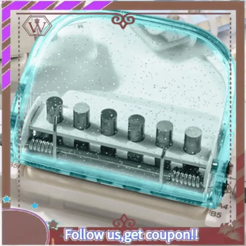 Дырокол ABBG-6 идеально подходит для переплета тетрадей и документов, быстрое позиционирование отверстий, принадлежности для ручного переплета